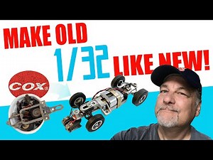 Bucket of Rust to Like-New 1/32! Vintage COX Slot Car Chassis Restoration!