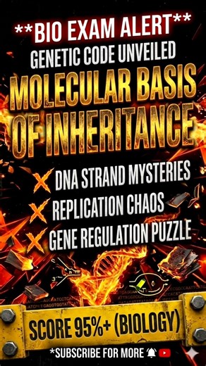 🗣️10 Most Probable Questions – Molecular Basis of Inheritance #shorts #unfilteredclasses