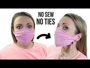 DIY Face Mask NO SEW NO TIES from Old Clothes EASY VIdeo Tutorial