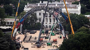 Trump hosts main event fighters for UFC White House, shows renderings of 'greatest show on earth;