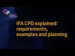 IFA CPD explained: requirements, examples and planning