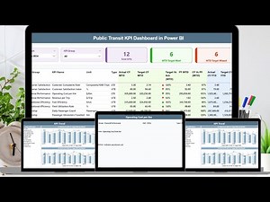 Public Transit KPI Dashboard in Power BI