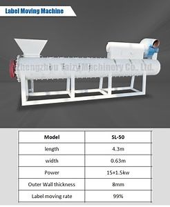 [Hot Item] Pet Recycling Machine/Pet Bottles Label Removing Machine