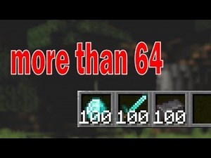 how to get more than 64 items in a stack minecraft