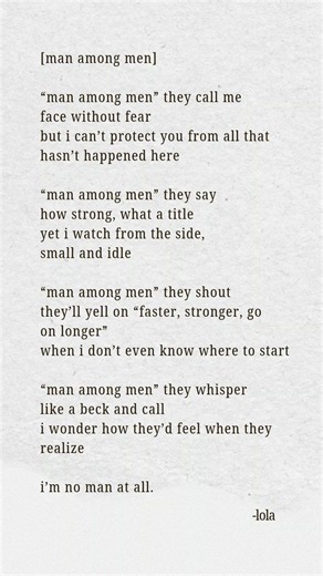 [man among men]