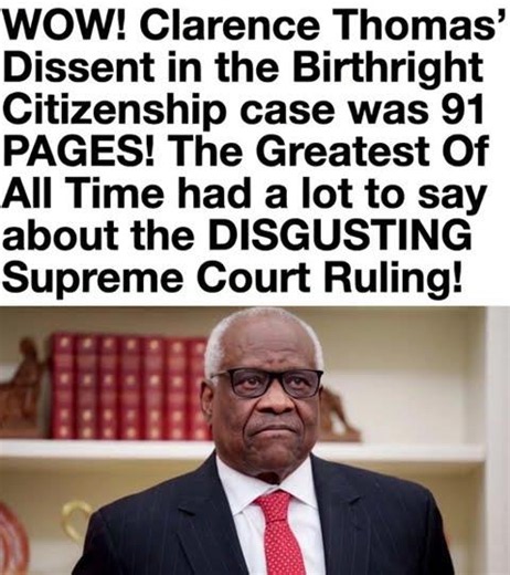 CLARENCE THOMAS GOES NUCLEAR: Justice Clarence Thomas dropped a massive 91-page...