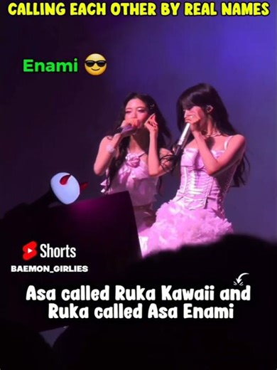 Ruka and Asa Calling Each Other Real Name #babymonster #shorts #funny #asa #ruka