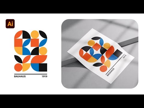Bauhaus Pattern Design in Illustrator | Abstract Art