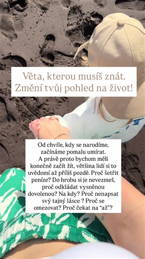A mohla bych pokračovat do nekonečna a ještě dál. Proč čekat na správnou chvíli? Kdy ta chvíle jako bude? A co když je právě teď ? Proč se bát zariskovat? Kdo neriskuje, nemůže nic získat. Proč se do něčeho nutit? Dělej jen to, co chceš 🤷‍♀️ #zivot#karma#life#uvedomeni#tadyated