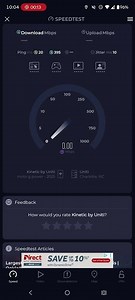 kinetic by Windstream home Internet speed test