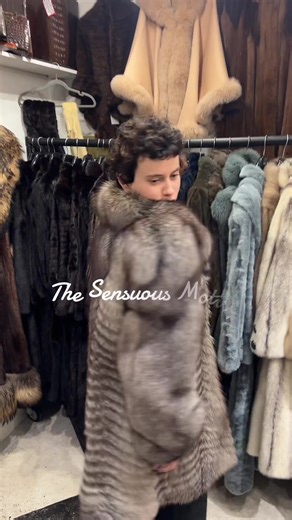 The way it feels! The way it moves!! Just fabulous!!! #vintagefur #furcoat