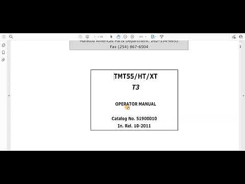Manitou TMT55 HT XT T3 OPERATOR MANUAL