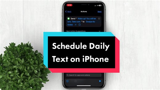 How to Schedule Daily Text Message on iPhone