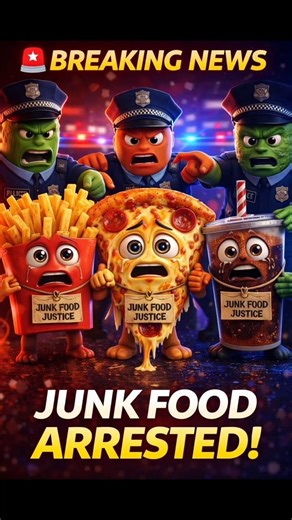 🚨 They Arrested Junk Food… Fries, Pizza & Soda EXPOSED 😱🍟🍕🥤