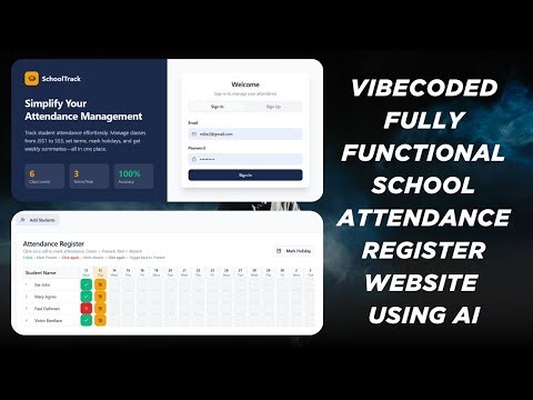 Built A Fully Functional School Attendance Register Website Using AI