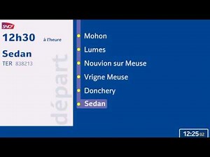 Annonce SNCF TER Sedan