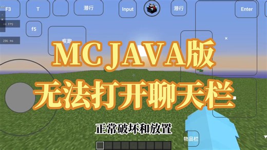 MC JAVA版无法打开聊天栏求助
