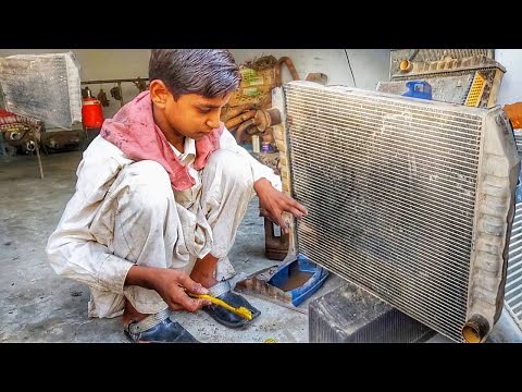 Amazing Technique Of Rust Remove From Radiator || How to Cleaning & Restoration Of Radiator
