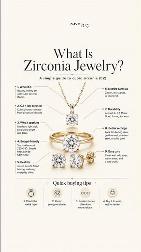 What Is Zirconia Jewelry? Cubic Zirconia Explained
