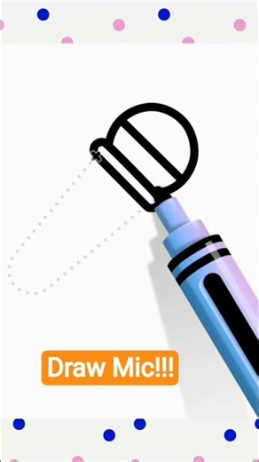 Easy Mic Drawing for Kids | Step-by-Step Drawing & Coloring 🎨🎤