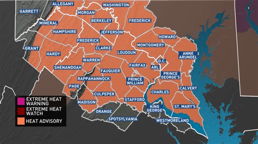 HEAT ALERT: Feel-like temps to soar over 100 degrees Friday, heat advisory until 8 p.m.