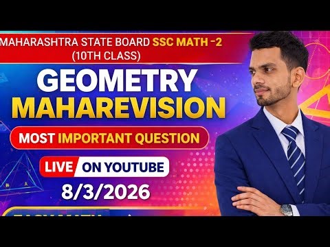 🔴 LIVE | GEOMETRY MAHAREVISION | SSC MATH-2 | 10TH CLASS | BOARD EXAM 2026...LIVE SESSION -2
