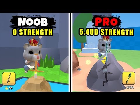 I STARTED AS A NOOB And Defeated A Bosses in Pull a Sword Simulator (Roblox)!