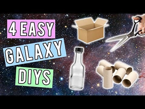 EASY GALAXY DIYS: 4 EASY GALAXY CRAFTS TO DO AT HOME| GALAXY ROOM DECOR IDEAS 2017
