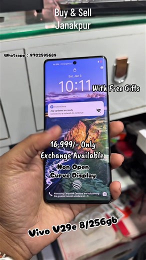 Buy Vivo V29e with Curved Display Under 17k in Janakpur