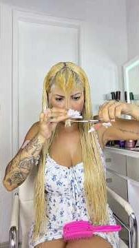 I cut my 70cm hair extensions.