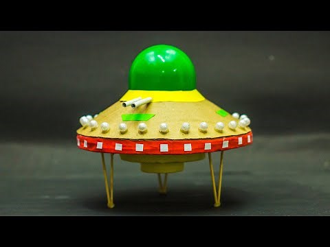 How to make a UFO with cardboard | School Projects