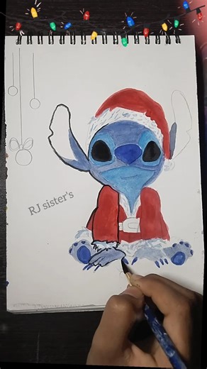 Easy Stitch Drawing #shorts #drawing #christmas #art