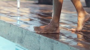 Handsome Guy Swimming Trunks Jumping Off Stock Footage Video (100% Royalty-free) 10700600 | Shutterstock