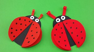 40K views · 196 reactions | Let's Make This Easy Cute Lady Bug Together Follow Me:) #papercrafts #paperladybug #paperdiy | Toys & Kids Videos | Facebook
