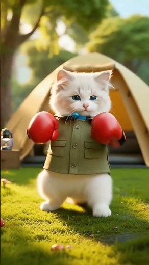 運動するルル🐱ルルと一緒に正月太りを撃退しよう！