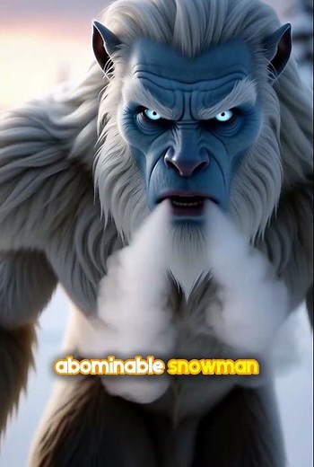 The Monster That Hides in the Snow ❄️👣 #shorts