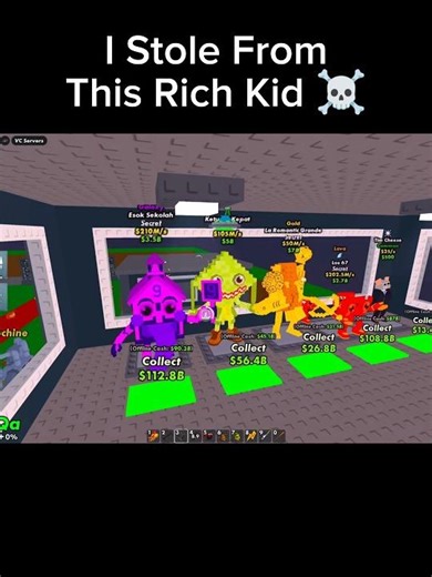 OMG! I Stole From This Rich Kid..☠️ Will I Steal It? #stealabrainrot #roblox #brookmemes