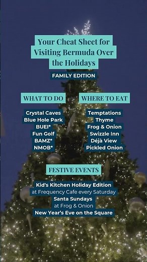 Family Travel Trips for Visiting Bermuda Over the Holidays | Go To Bermuda