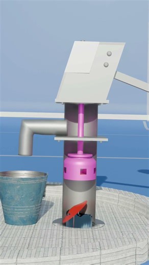 HEAD PUMP WORKING ANIMATION #viralshorts #viral #viralvideo