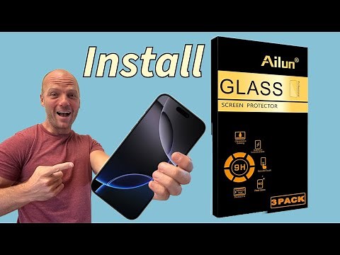 Install Ailun Glass Screen Protector