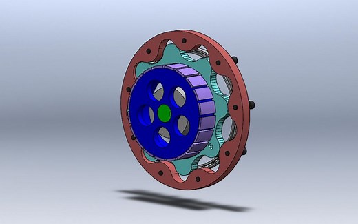 【机械/关节驱动器】Cycloidal_Speed_Reducer_assembly_with_bldc_motor