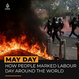 23K views · 779 reactions | May Day is marked on May 1st as an international celebration of labour rights. This year, many people around the world took to the streets to vent frustration at rising inflation and worsening economic conditions ⤵️ | Al Jazeera English | Facebook