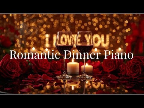 Romantic Dinner Piano 4K - Love Music for Evening