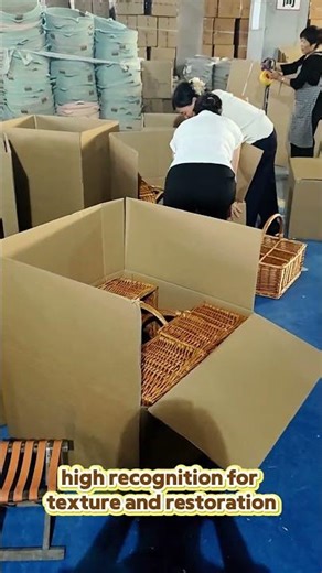 American supermarkets customize wicker red wine baskets~
