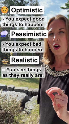 OPTIMISTIC, PESSIMISTIC, REALISTIC | English Words and Their Meanings #learnenglish | JForrest English