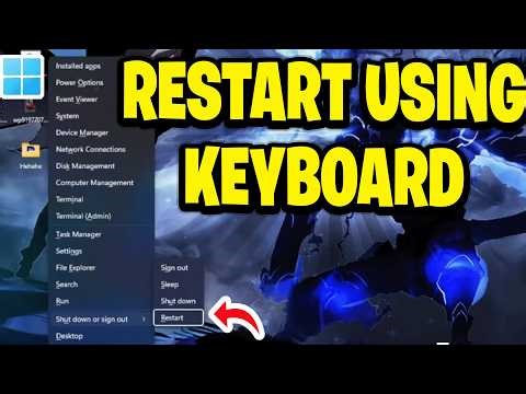 How To Restart Laptop Using Keyboard (Windows 11)