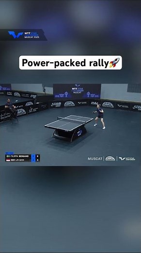 Ser Lin Qian set to face Hitomi Sato in the Round of 32!💪#WTTMuscat #TableTennis