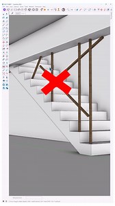 1M views · 7.6K reactions | This tutorial focuses on modeling stair details in SketchUp with accuracy and control. A smart workflow is used to achieve clean results and professional geometry—perfect for modern architectural designs.  Plugin: JHS PowerBar #SketchUpTutorial #StairDesign #ArchitecturalDetail #3DModeling #NiceTower | Nice Tower Pro | Facebook
