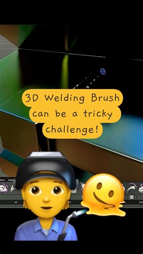 A perfect ”stack of dimes” 3D welding brush in Blender can be a bit tricky to setup 👀