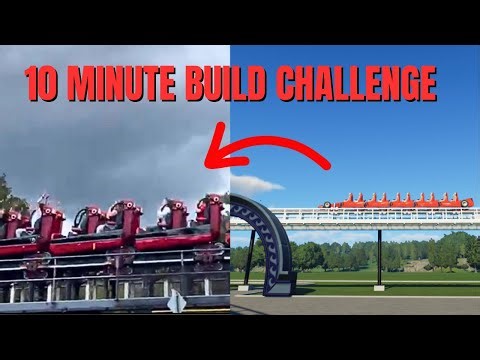 "10 minute build challenge"! #themepark #thrillseeker #rollercoaster #planetcoaster2